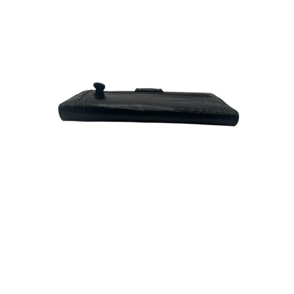 Liz Claiborne Faux Alligator Wallet - Black - Picture 3 of 8